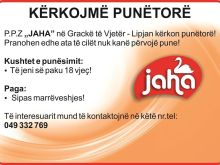 Ofrojmë punë për punëtorë meshkuj!