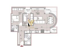 SHITET APARTAMENT 2+1+2+3BLK TE HORA VERTICALE 266.000 EURO
