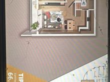 Shitet banesa 66.5m2 me fleteposeduse e mobiluar
