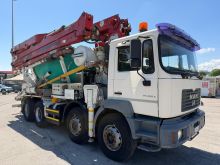 MAN FE 460 A with betonpump Putzmeister 31m