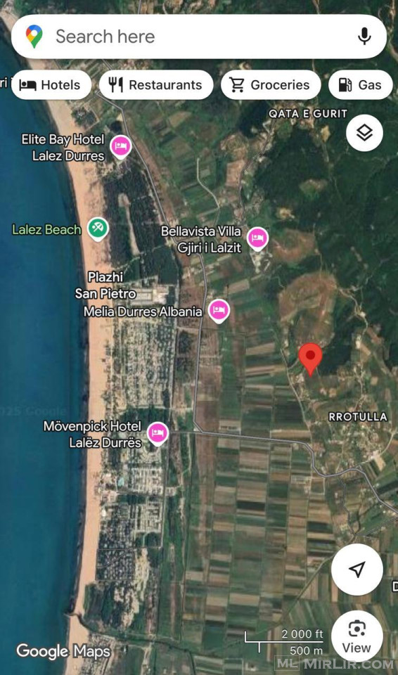 Shitet tokë në Gjirin e Lalëzit 8058 m2