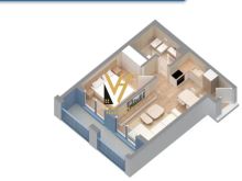 SHITET APARTAMENT 1+1+BLK TEK OXA, FRESK 92.000 EURO