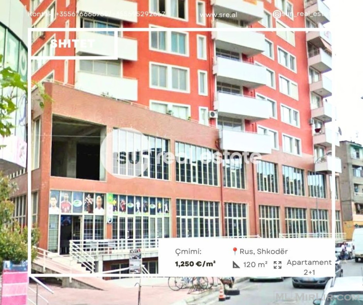SHITET APARTAMENT 2+1, RUS, SHKODER