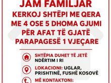 KËRKOJ SHTËPI ME QIRA ME 4 OSE 5 DHOMA GJUMI