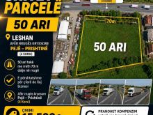 💥SHITET  PARCELA e tokes 50 ARI-AFER RRUGES KRYESORE PEJÊ