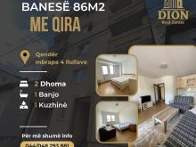 Jepet me qira banesa 86m2 mbrapa 4 llullave