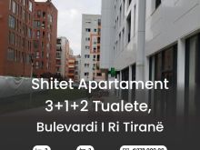 Shitet Apartament 3+1+2 tualete, Bulevardi i Ri Tiranë