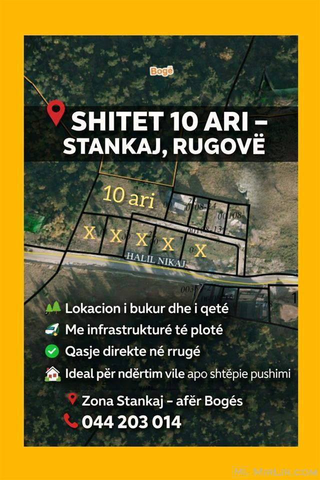 Shitet 10 ari – Stankaj, RugovaMe infrastrukturë të plotë