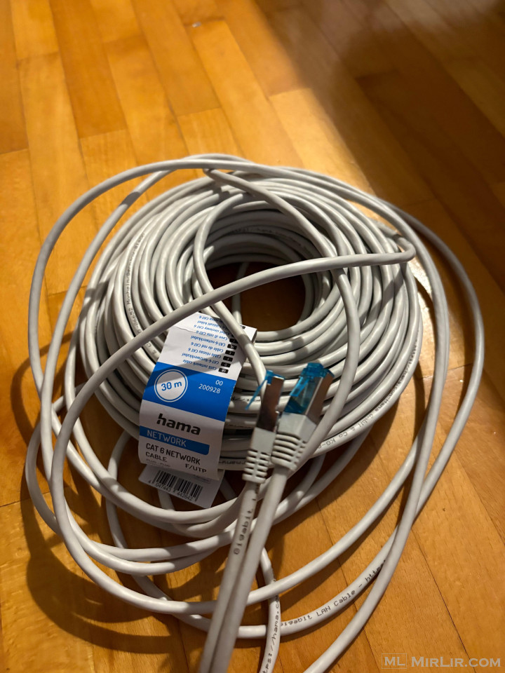 KABLLO INTERNETIT 30 metra CAT6 (LAN / ethernet) e RE