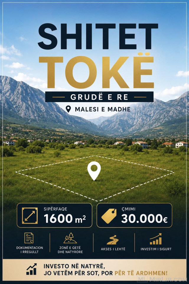 Shitet toke ne grude e re shkoder