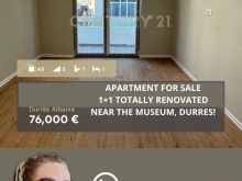 +355696904279 FOR SALE 1+1 TOTALLY RENOVATED NEAR THE MUSEUM