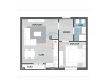 Shitet,Apartament 1+1, Sauk, Tiranë