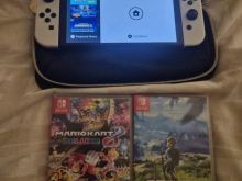 Nintendo Switch Oled console bundle with games
