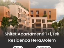 Shitet apartamenti 1+1,tek Residenca Hera,Golem