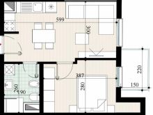 🏖️ Apartament 1+1 për shitje në Golem 📍