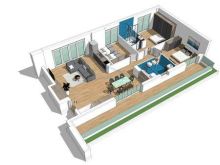 Qera, Apartament 3+1, Stacioni i Trenit
