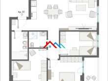 SHITET APARTAMENT 3+1+2TUALETE+GARAZH  NE PASKUQAN.