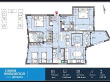 APARTAMENT 3+1+2 PER SHITJE NE RIVER RESIDENCE!