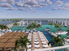 APARTAMENT 1+1 ME VERANDE TEK TURQUOISE MARINA,GJIRI I LALEZ