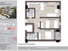 Apartament 2+1 per shitje tek Splendor Residence!,Porcelan/K