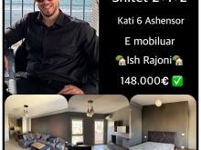SHITET 2+1+2 me Ballkon  📍Ish Rajoni Lagja 6  • 148.000€