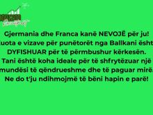 REKRUTIM URGJENT: Mundësi Punësimi në Francë dhe Gjermania