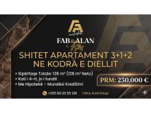 Apartament 3+1 Për Shitje në Kodra e Diellit, Tiranë - 23000