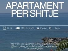 Shitet apartament 1+1 me pamje ballore deti,Currila