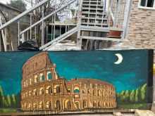 Okazion! Pikturë origjinale italiane e Colosseum Rome = 50€