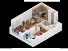 SHITET APARTAMENT 1+1 NE PASKONE RESIDENCE, PASKUQAN
